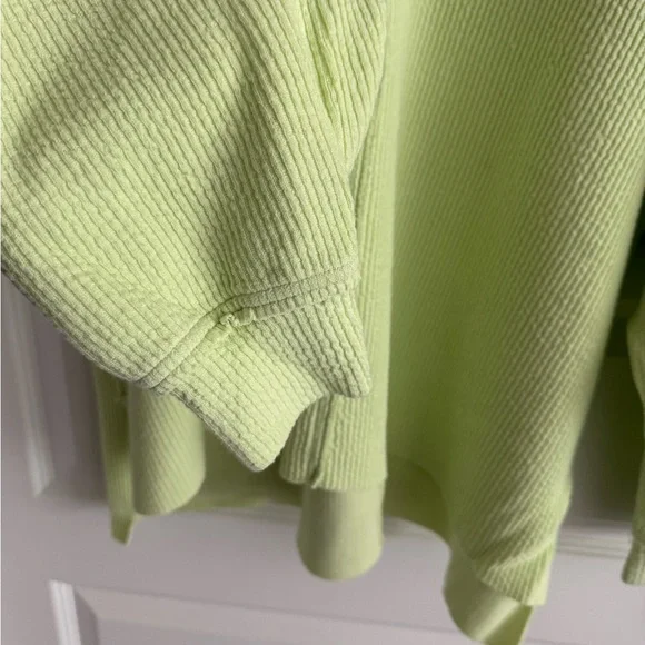 Aerie Lime Green Oversized Shirt XL - Picture 4 of 9